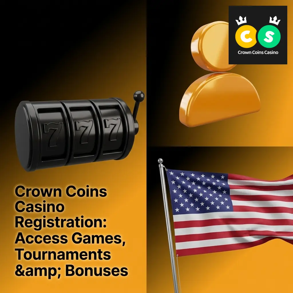 Crown Coins Casino registration page to access real-money games, tournaments, bonuses, and claim 100K Crown Coins welcome offer