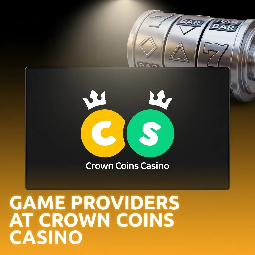 Crown Coins Casino game providers logos including Pragmatic Play, Microgaming, RTG, and more certified studios