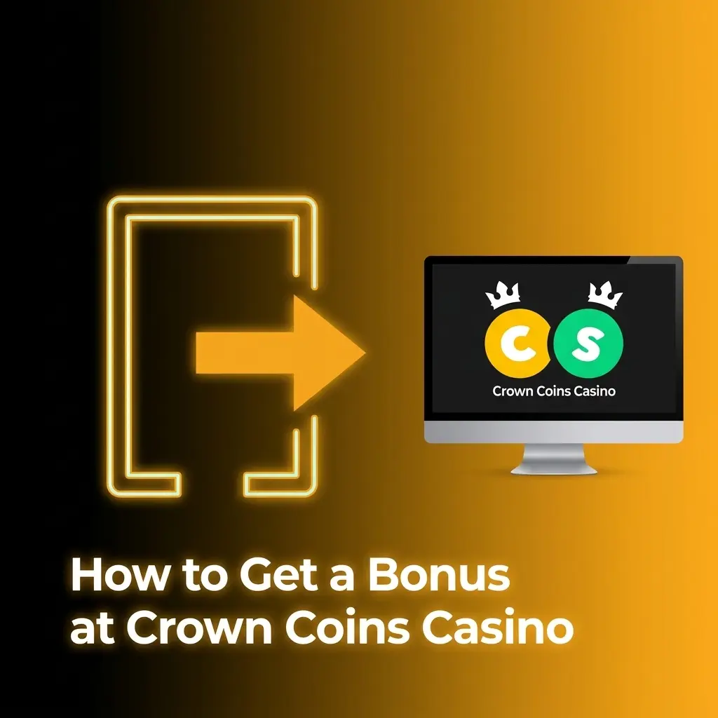 Crown Coins Casino bonus registration steps showing welcome offer of 100000 Crown Coins and 2 Sweeps Coins
